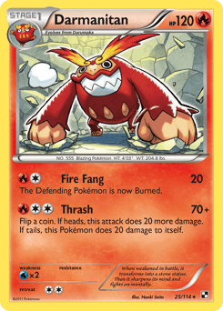 Darmanitan Black & White card