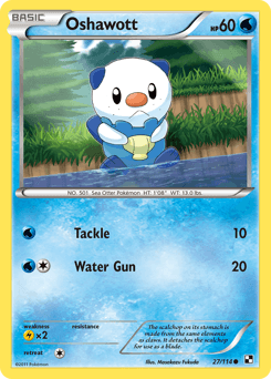 2011 Black & White Oshawott #27
