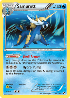 Samurott Black & White card