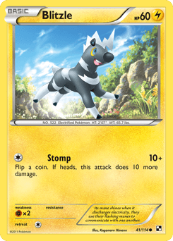 Blitzle Black & White card