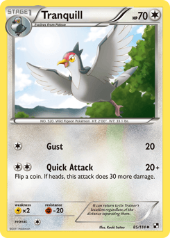 Tranquill Black & White card