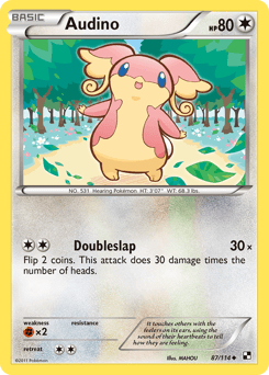 2011 Black & White Audino #87