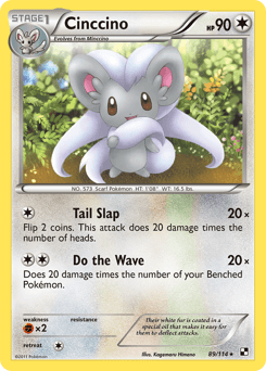 Cinccino Black & White card