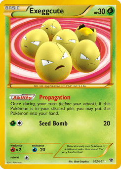 Exeggcute Plasma Blast card