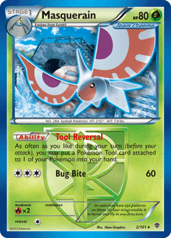 Masquerain Plasma Blast card