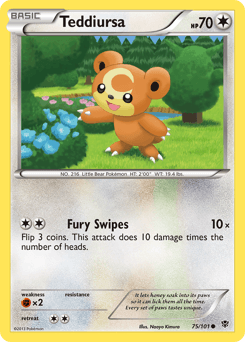 2013 Plasma Blast Teddiursa #75