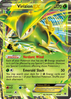 2013 Plasma Blast Virizion-EX #9