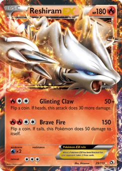 Reshiram ex Legendary Treasures card