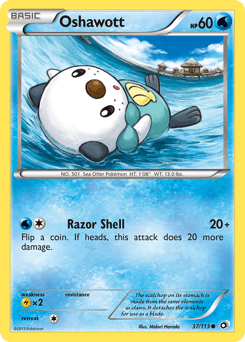 Oshawott Legendary Treasures card