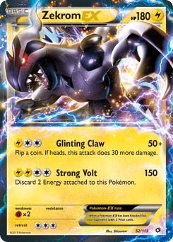 Zekrom ex Legendary Treasures card