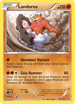 Landorus Legendary Treasures card