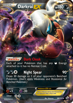Darkrai-EX Legendary Treasures card