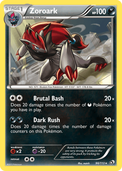 Zoroark Legendary Treasures card