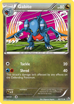 Gabite Legendary Treasures card