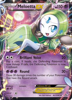 Meloetta ex Legendary Treasures card