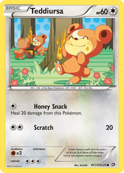 Teddiursa Legendary Treasures card