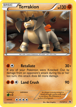 Terrakion Noble Victories card