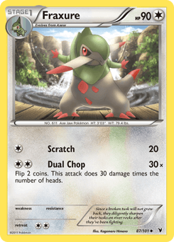 Fraxure Noble Victories card