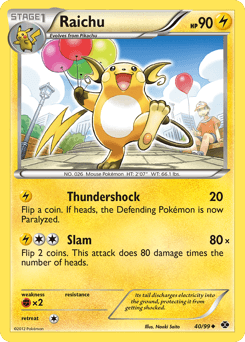 2012 Next Destinies Raichu #40