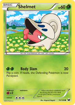 Shelmet Dark Explorers card
