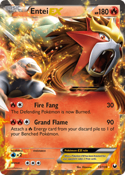 Entei-EX Dark Explorers card