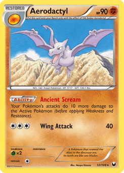 Aerodactyl Dark Explorers card