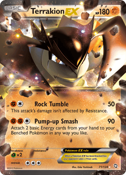 2012 Dragons Exalted Terrakion-EX #71