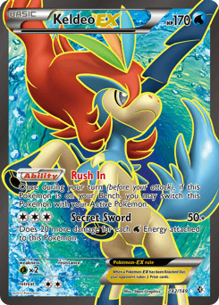 Keldeo-EX Boundaries Crossed card