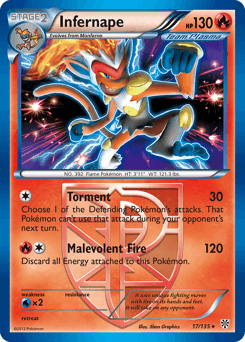 Infernape Plasma Storm card