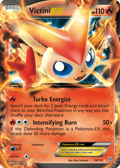 2013 Plasma Storm Victini-EX #18