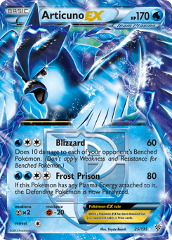 Articuno-EX Plasma Storm card