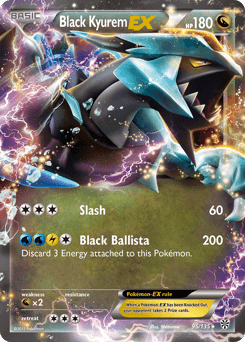Black Kyurem-EX Plasma Storm card