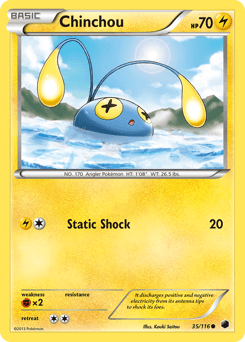 2013 Plasma Freeze Chinchou #35