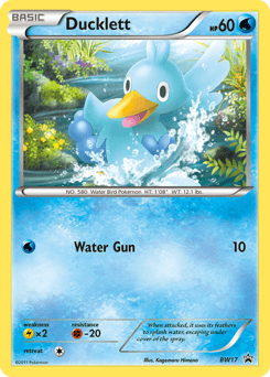 Ducklett BW Black Star Promos card