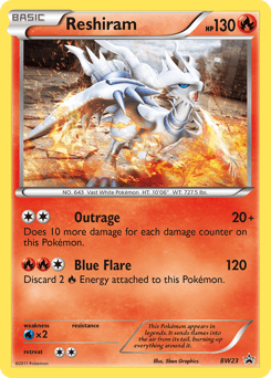 Reshiram BW Black Star Promos card