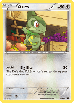 Axew BW Black Star Promos card