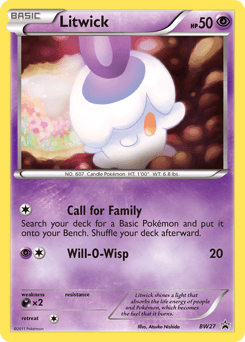 Litwick BW Black Star Promos card