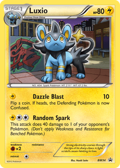 Luxio BW Black Star Promos card