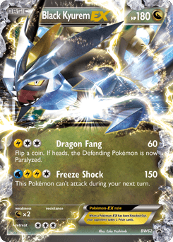 Black Kyurem-EX BW Black Star Promos card
