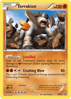 Terrakion BW Black Star Promos card