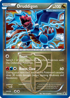 Druddigon BW Black Star Promos card