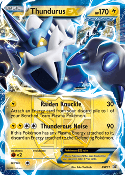 Thundurus-EX BW Black Star Promos card