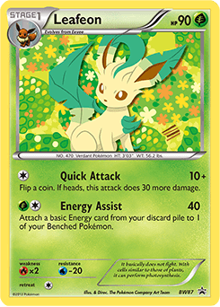 Leafeon BW Black Star Promos card