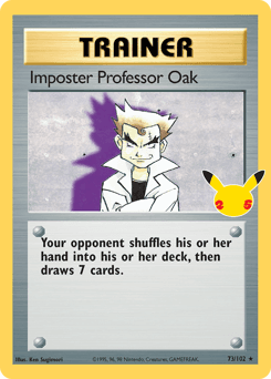 Imposter Professor Oak Celebrations: Classic Collection card