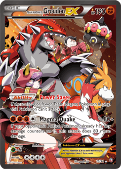 Team Magma's Groudon-EX Double Crisis card