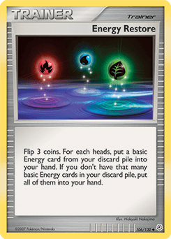 Energy Restore Diamond & Pearl card