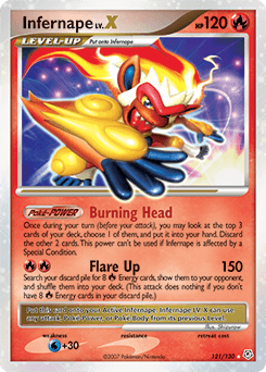 Infernape LV.X Diamond & Pearl card