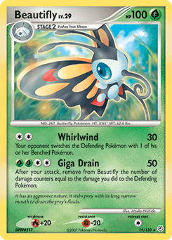 Beautifly Diamond & Pearl card
