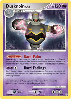 Dusknoir Diamond & Pearl card