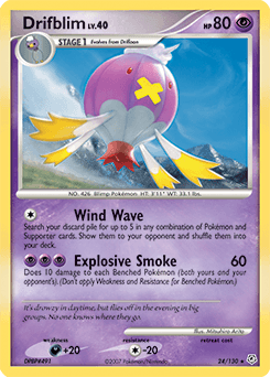 Drifblim Diamond & Pearl card